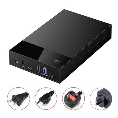 Stacja dokująca do obudowy dysku twardego z 2x USB3.0 5Gbps szybki transfer dla dysków 3,5" i 2,5" Połączenie USB 3.0 DC12V