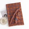 British Style Maillard Brown Brown Plaid Warm Scarf High End Atmosphere Couple Scarf Women's Imitation Cashmere