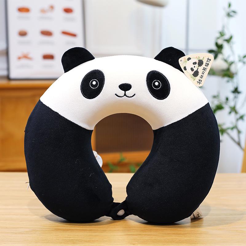 Cute Panda Plush Accessories Set: Embroidered Hat, Eye Mask, Hand Puppet, Neck Pillow - Cozy Winter Essentials for Women (8 Pieces)