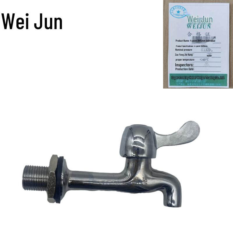 Weijun Wall-Mounted Single Cold Brass Faucet