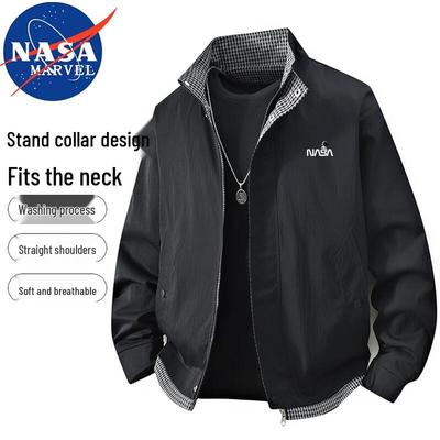 NASA MARVEL Men's Stand Collar Casual Jacket