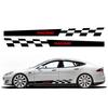 2PCS Car Door Racing Stripe Sticker Vinyl Decor Auto Exterior Decal Decor Tuning Accessories For Tesla Model 3 Y S X 2016-2024