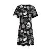 Women's Halloween Costume Gothic Skull Dress Dress for Halloween Day of the Dead Hip Hop Y2k Ladies Clothes Woman Clothing Tops