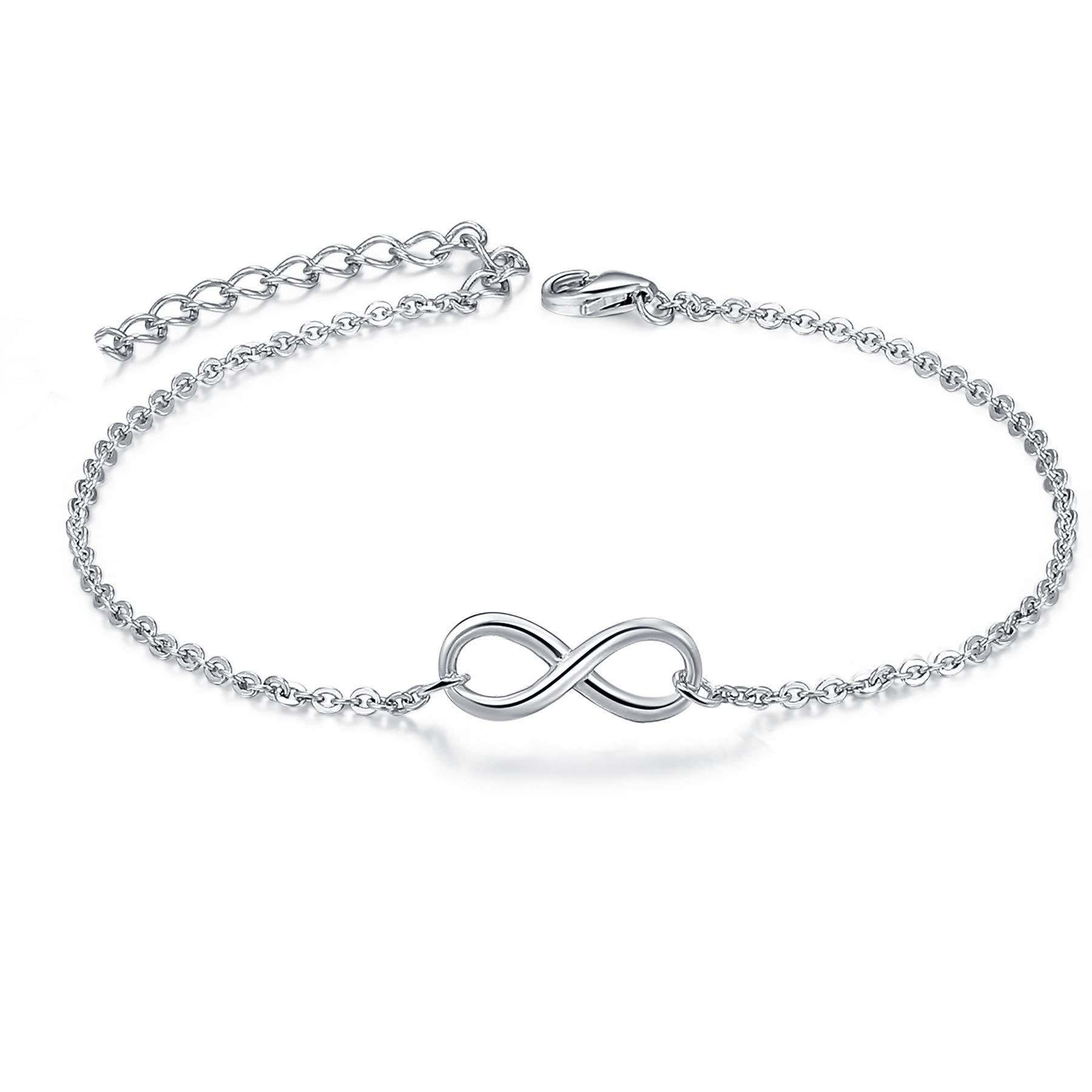 18K Gold Stainless Steel Infinity Symbol Bracelet for Women
