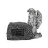 Resin Praying Angel Garden Statue With Solar Lighted Crosses Outdoor Waterproof Sculpture Grave Lamp for Patios Cemetery