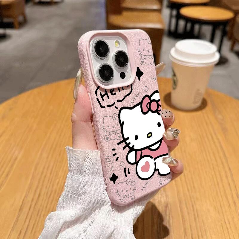 Kawaii Hello Kitty Phone Case For Samsung Galaxy A57 5G A55 A54 A07 A06 A15 A54 A53 A37 A32 A23 A34 A35 A36 A05 A73 5G Casing