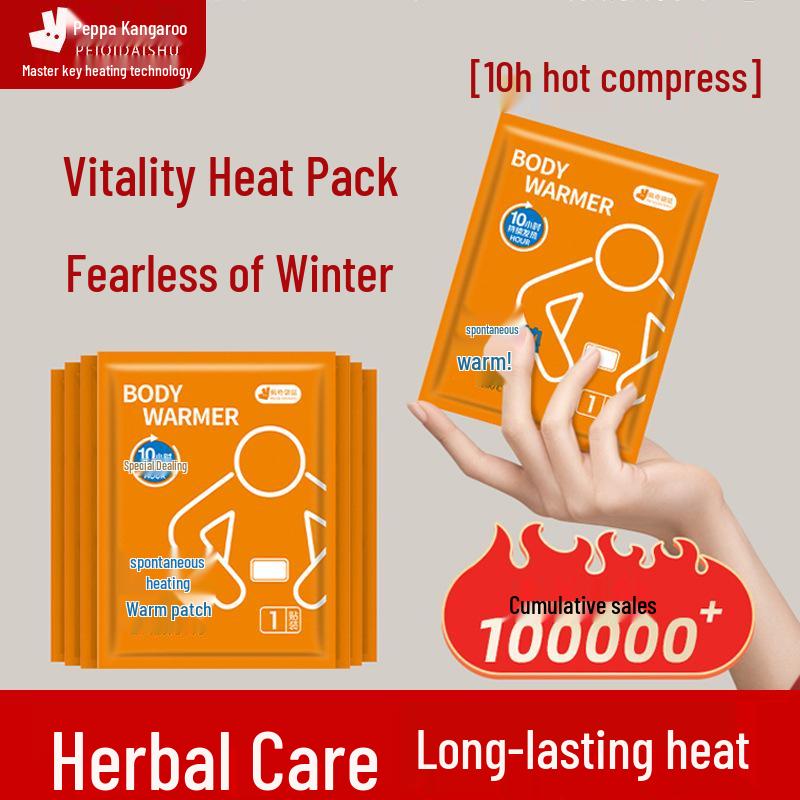 Vigor Self-Heating Patch - Warm Orange Compress for Stomach and Waist