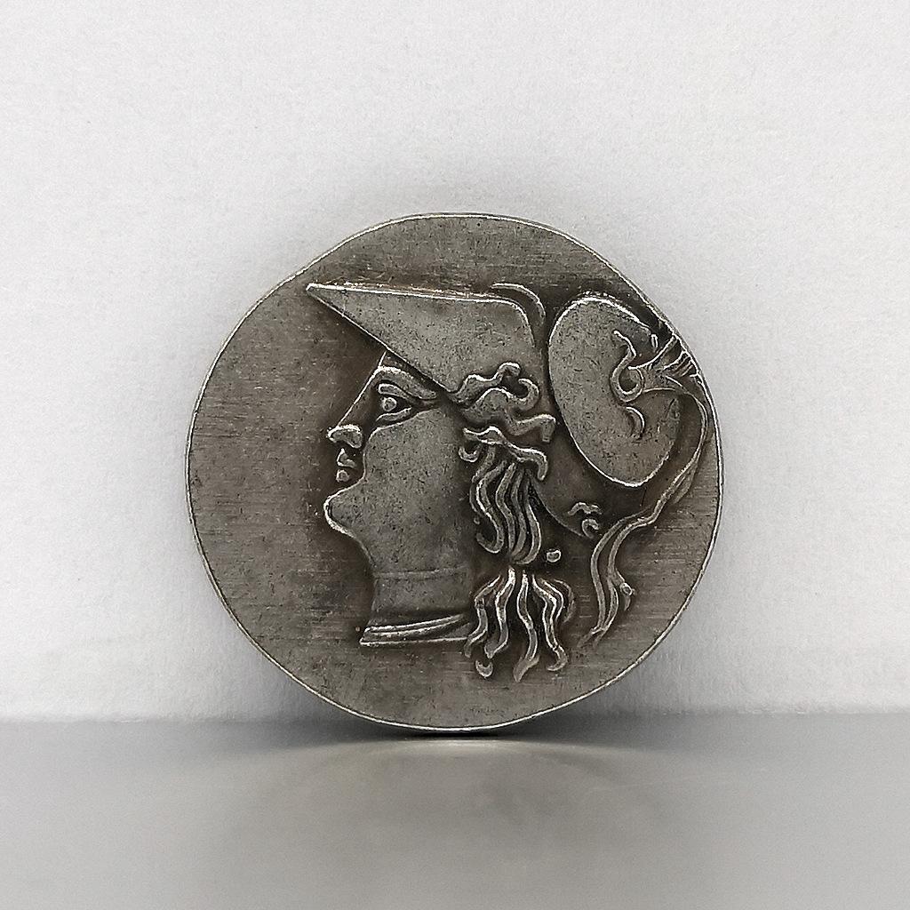 Ancient Greek goddess, Artemis, antique silver coins, mythological figure coins, Zeus  daughter art coins