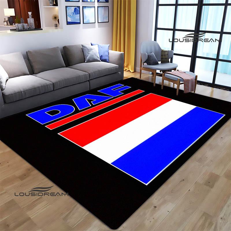 3D DAF Truck Retro Printed Carpet Living Room Bedroom Non-slip Carpets Yoga Mat Outdoor Carpet Kawaii Rug Birthday Gift