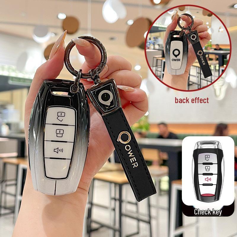 High-Grade Metal Key Case for 2020-2024 Great Wall Po Off-road Vehicles