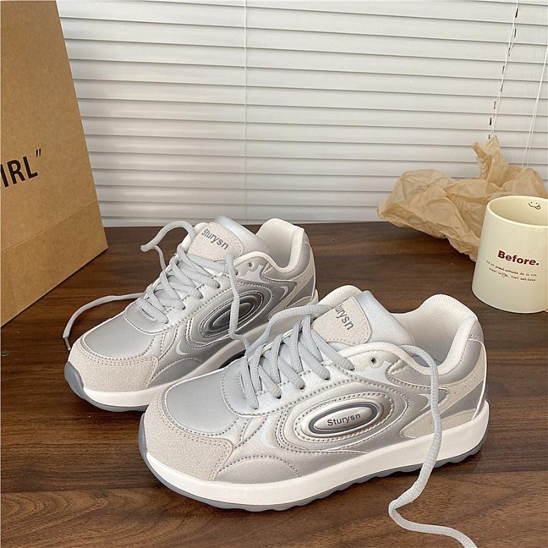 Mesh breathable waffle women 2 summer new soft-soled niche sports leisure running white shoes