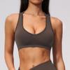 Seamless knitted bra V-neck I-shaped beauty back slim fitness Pilates sports quick-drying yoga underwear women