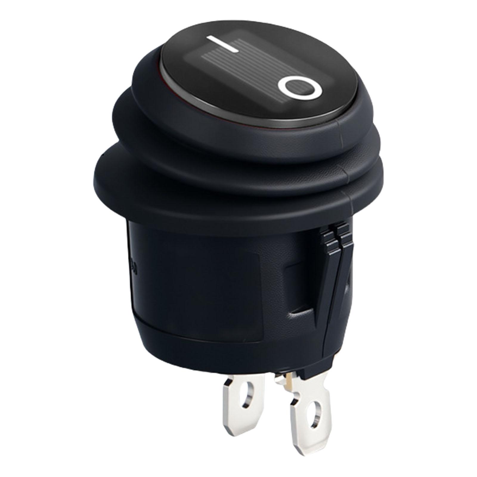 

Waterproof and Oil Resistant Round Rocker Switches 2 Pin 2 Position for Home Appliances and Industrial Control