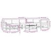 VidaXL Salon de jardin 8 pcs avec coussins bois massif douglas 3185890