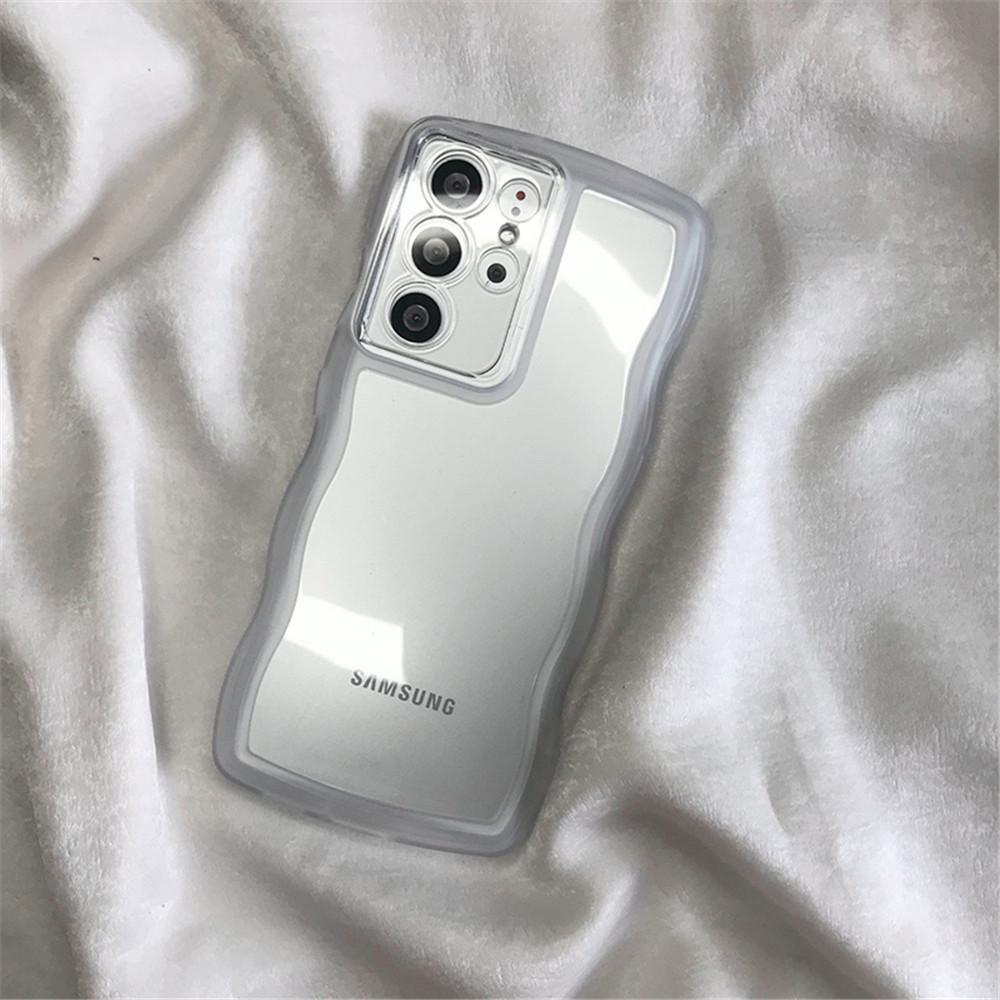 Samsung S11Ultra Wave Edge Phone Case S11Ultra Transparent S11 Silicone S11FE/A11/A11