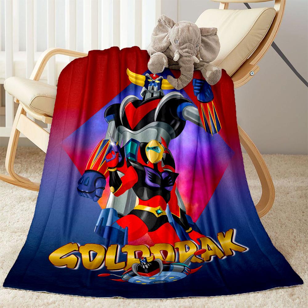 Giant Robot Adventure Flannel Blanket-Soft and Suitable for Sofas,Beds,Offices,Travel,All Seasons,Great Gift for Holidays and Birthdays.