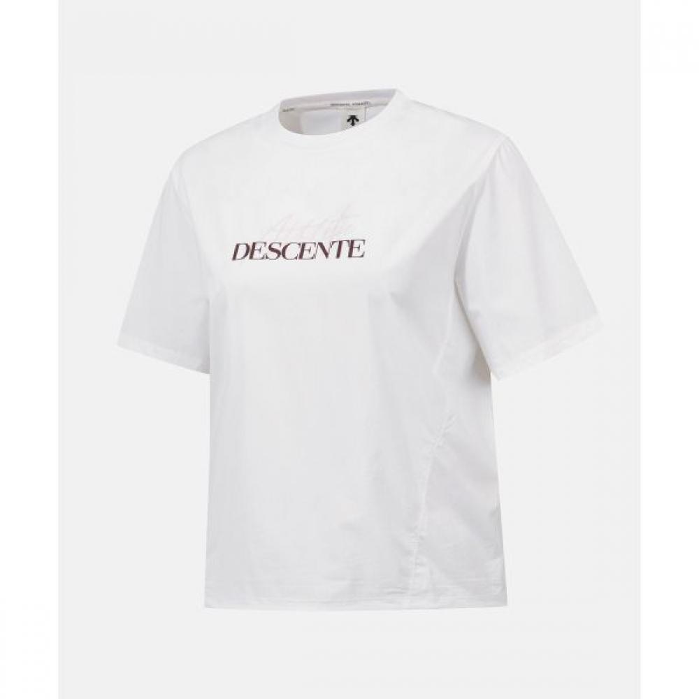 

DeScenTe Женская охлаждающая футболка с коротким рукавом белая WHT0WHITE/85