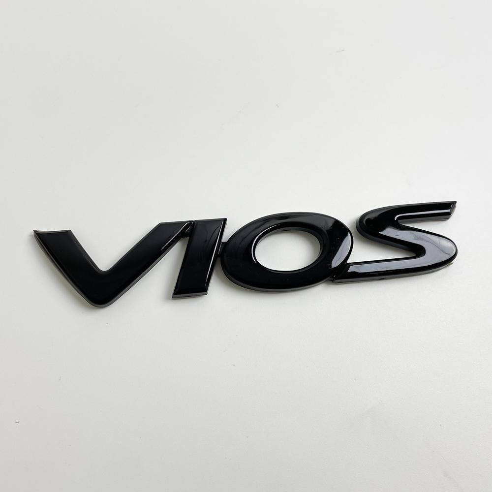 3D Chrome Toyota Vios Letter Emblem Badge Sticker for Toyota Vios XP150 XP40 XP90 Rear Trunk Decor Replacement