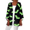 Women's Casual Fashion Printed Lightweight Mid-length Jacket Cardigan