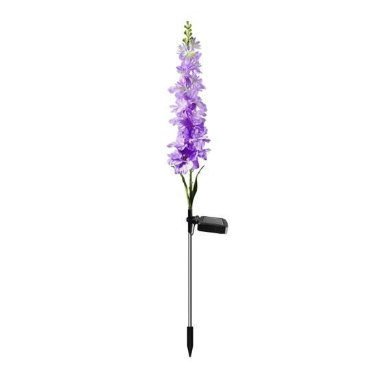 Solar Delphinium Light, Outdoor Solar Flower Light, Waterproof Solar Delphinium Garden Light for Yard Patio Pathway Decoration