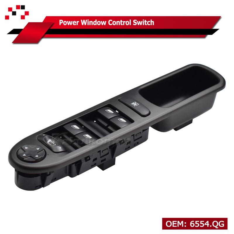 Car 6554.QG 6554QG Power Window Switch Folding Button For Peugeot 207 2006 2007 2008 2009 2010 2011 2012 2013 2014 Citroen