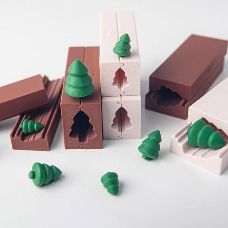 3 Size Christmas Tree Clay Rolling Pin Jewelry Making Supplies for Craft Projects And Home Decoration