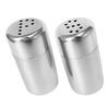 2 Pack Stainless Steel Pepper Shakers Rustproof Spice Dispensers With Precision Control For Kitchen Cooking And Outdoor BBQ