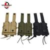 Tactical MOLLE-Compatible Double Magazine Pouch - Durable Nylon