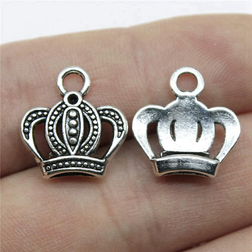 Charms Crown Pendants Minimalist Jewelry Components QC035