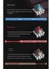 61-Key Backlit Bluetooth Wireless Mechanical Keyboard with Blue/Red Switches