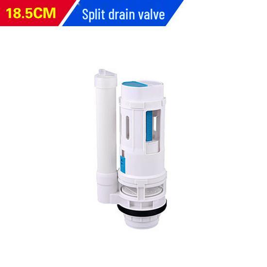 Two-Button Toilet Drain Valve, Plastic Tank Outlet Valve Accessories
