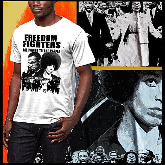Angela Davis T-Shirt Black History African Melanin Quote African Pride Freedom