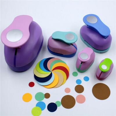 25mm Color Random Cute Handmade DIY Embossing Paper Shaper Cutter Cards Making Round Hole Punch