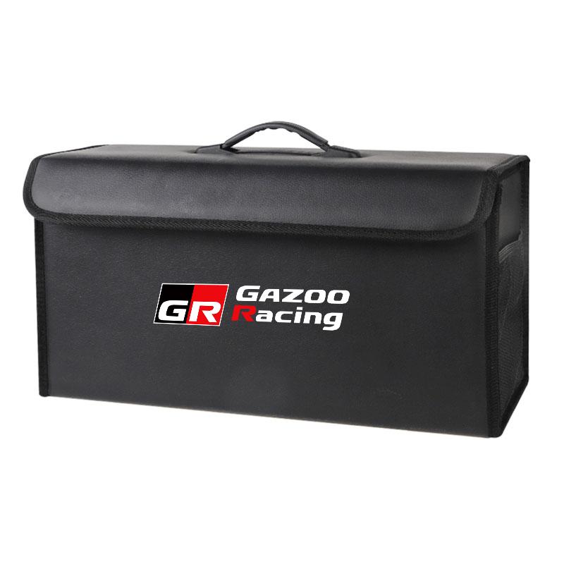 Car Trunk Storage Box Leather Sundries Organizer Bag For S7 86 Mirai Supra Prado Alphard Vellfire Crown Sequoia Prius Yaris JH7