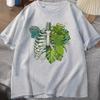 Skeleton Plant Body Tshirt Women Unisex Funny Plant Lover T Shirt Plant Mom Tee Funny Graphic T Shirts Cotton Short Sleeve Clothes