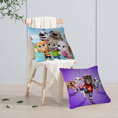 Mluvící kočka Tom F-Family Polštář Dárek Dekorace pro domácí kancelář Ložnice Pohovka Auto Potah na polštář Pouzdro 45x45