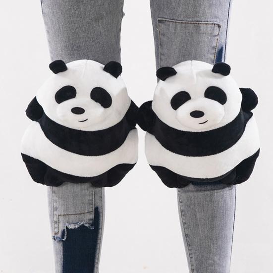 3Pcs/Set Hip Protection Cushion Shock Absorbing Comfortable PP Cotton Panda Skin-touch Knee Pad for Skiing