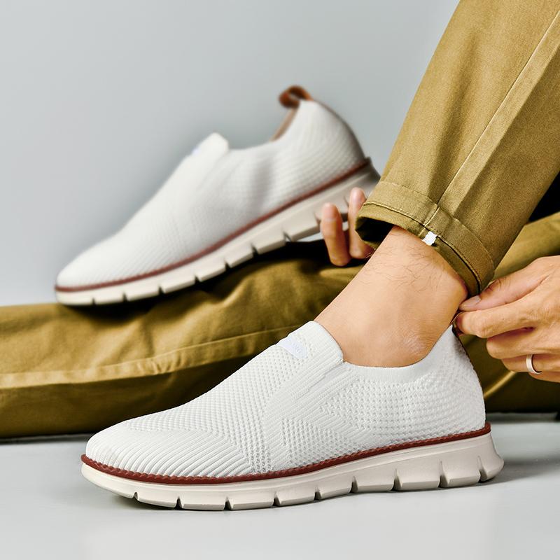 Outdoor Men Sneakers Shoes Men Loafers Lightweight Summer Fashion Breathable Mesh Men Casual Shoes Men Trainer Zapatillas Hombre