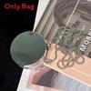 Acryic Mini Round Bag With Open Top For Daily Use And Mobile Storage