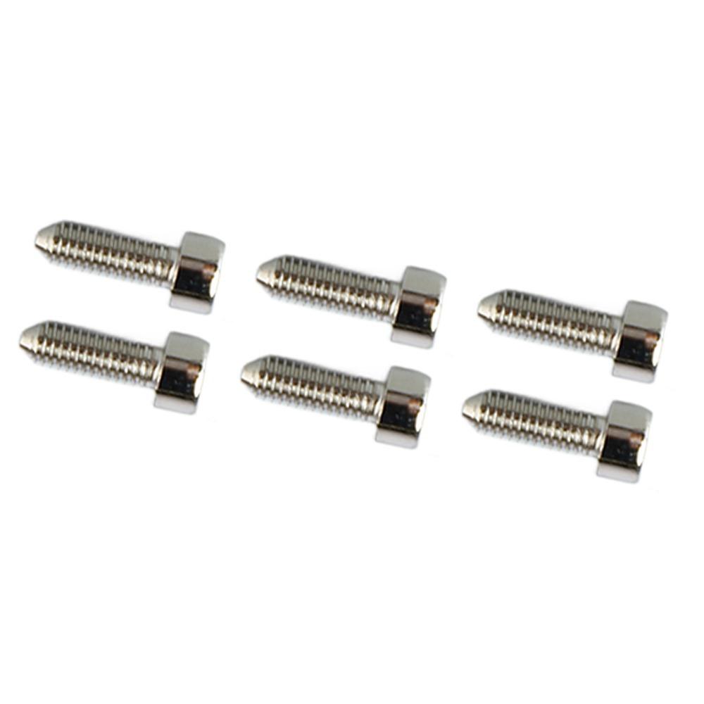 6PCS Black Golden Silver Bridge Saddle Screws Metal Guitar Mounting Screws Electric Guitar серебряный