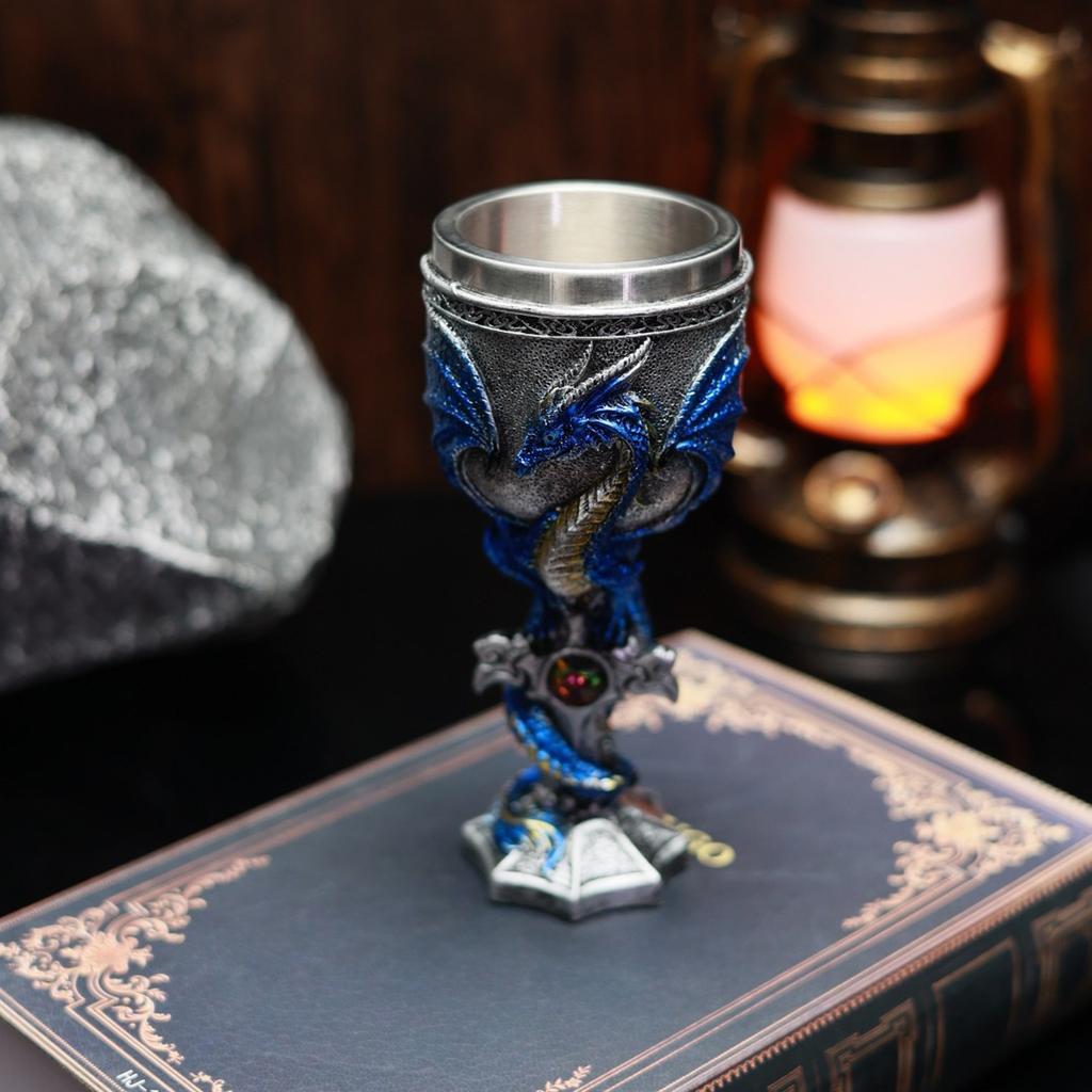 Evil Dragon Red Wine Glass Stainless Steel Wine Glass  Dragon Tall Glasses