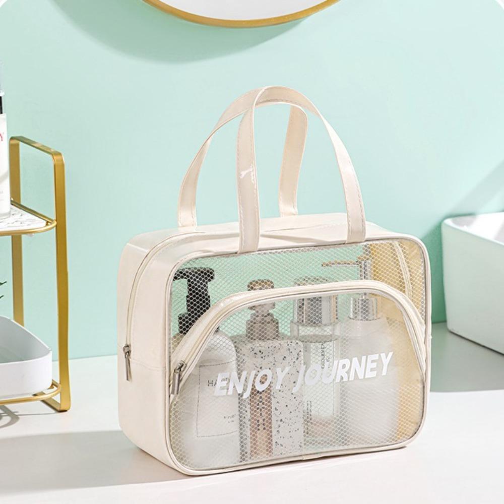 Large Capacity Cosmetic Handbags Clear Toiletries Organizer Swimming Storage Bags  Bathing