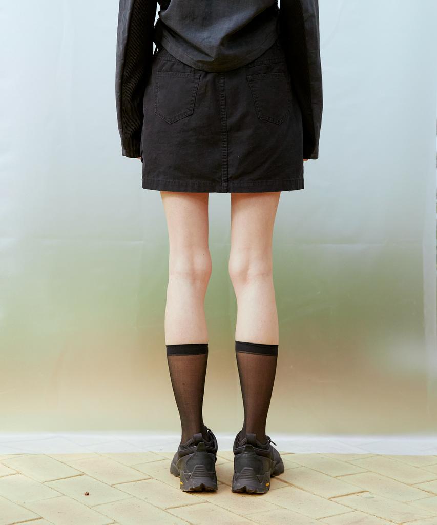 13MONTH Cargo Mini Skirt (Black)
