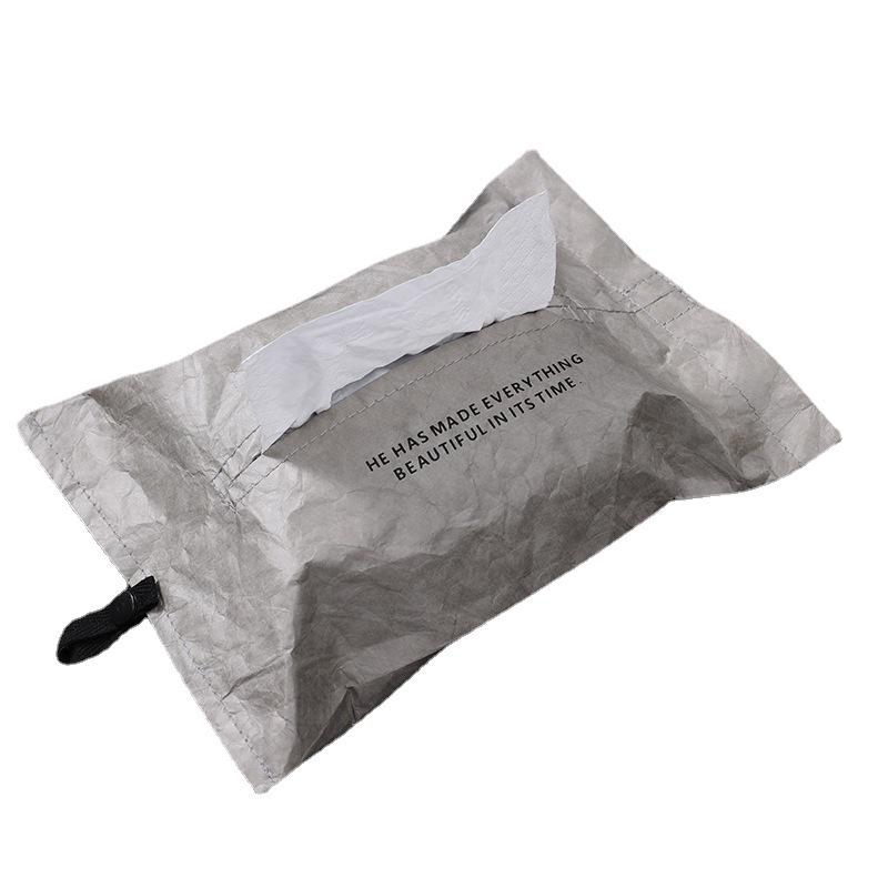 Wall-Mounted Luxury Car Tissue Box: Waterproof, Pull-Out Design, DuPont Paper, Customizable High-End Feel