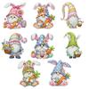 8pcs Easter 2D Acrylic DIY Magnetic Diamond Art Decor Special-Shaped Diamond Crystal Art Craft for Adults Beginners Home Decors