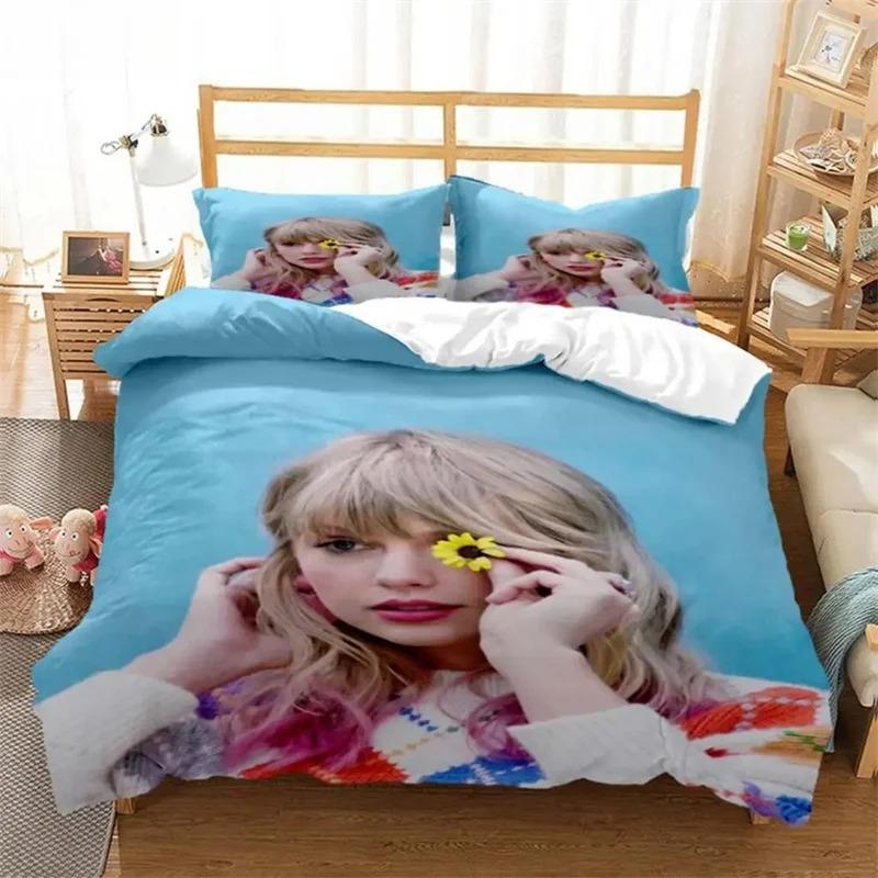 Top Stream Singer Taylor Fashionable Printed Bedding Comforter Bedding Sets Costomizable Bedding Set King Size