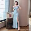 2026 new sexy dress temperament slim evening dress night game foot bath technician work clothes