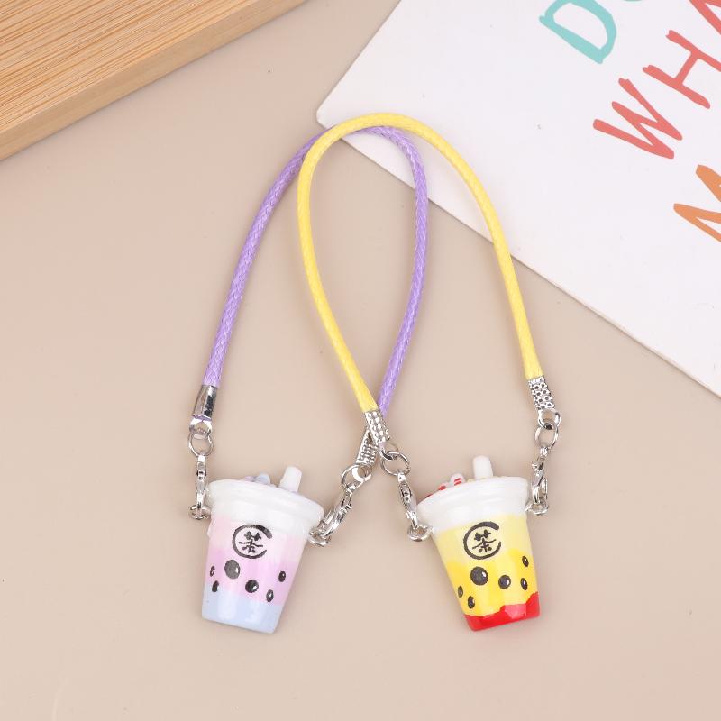 5/10Pcs Simulation Mini Bubble Tea Cup Crossbody Bag Cute Small Pendant Dolls Clothes Accessories Dollhouse Decoration Toys