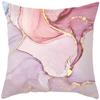 Pink Feather Pillowcase Gold Decorative Sofa Cushion Case Bed Pillow Cover Home Decor Car Cushion Cover Cute Pillow Case 45*45cm