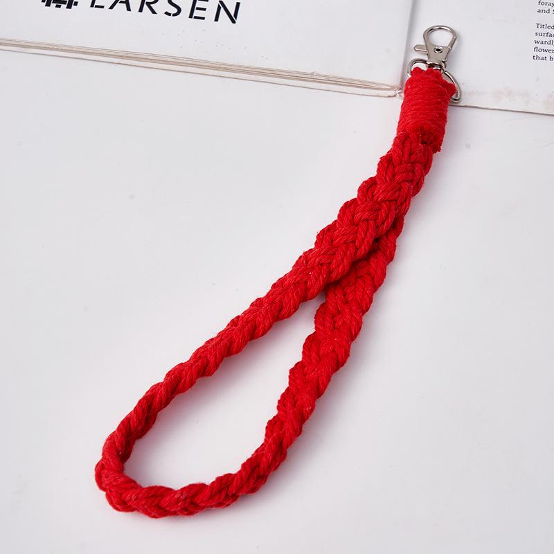 Плетеный брелок-шнурок ручной работы, подвеска-шарм